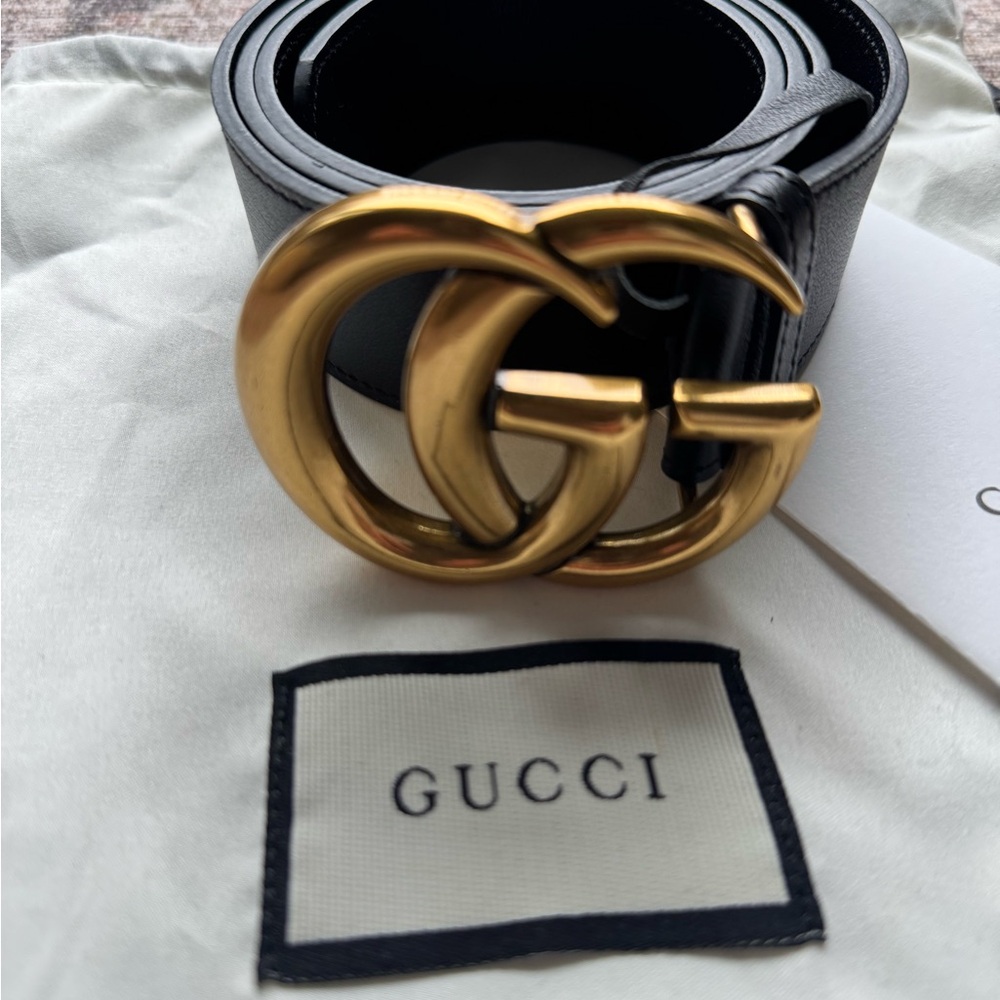 Gucci Belt - GG MARMONT WIDE BELT